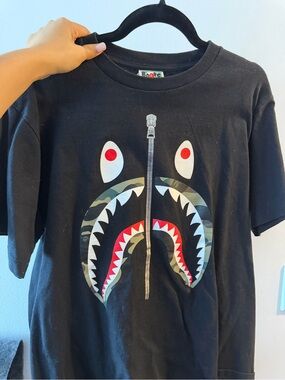 BAPE ABC Camo  Zip Shark Tee